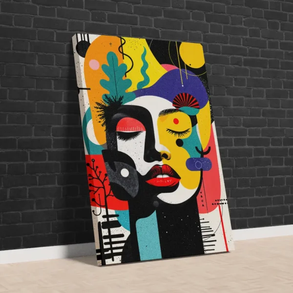 Soyut Dadaizm Sanatsal Kanvas Tablo