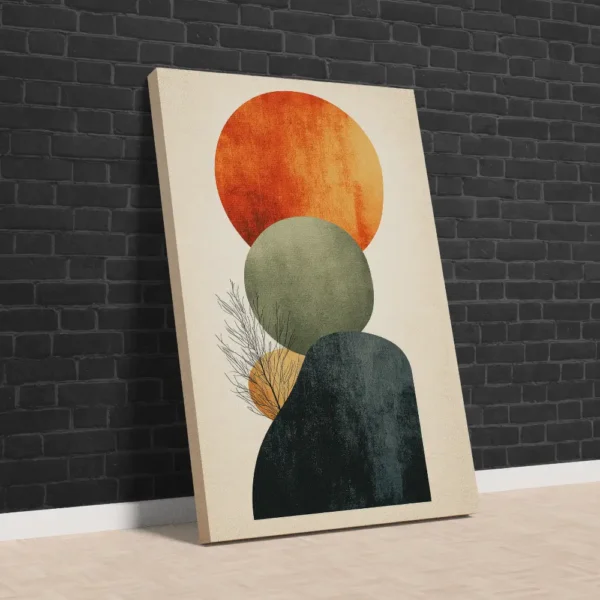 Soyut Doğa Temalı Sanatsal Kanvas Tablo