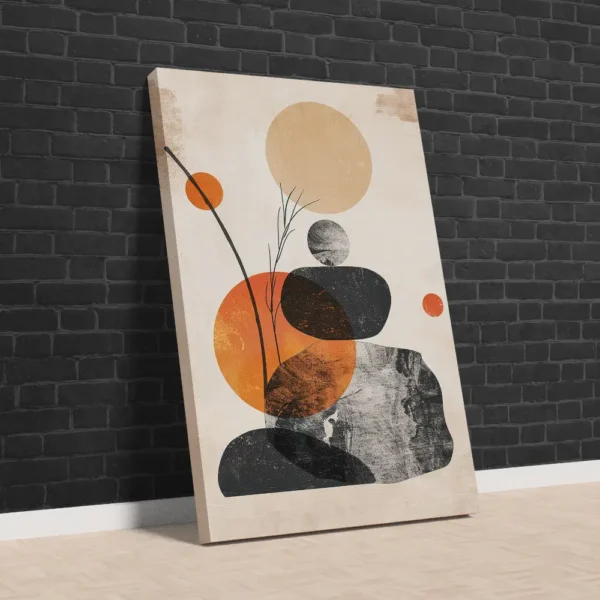 Soyut Doğa Temalı Sanatsal Kanvas Tablo