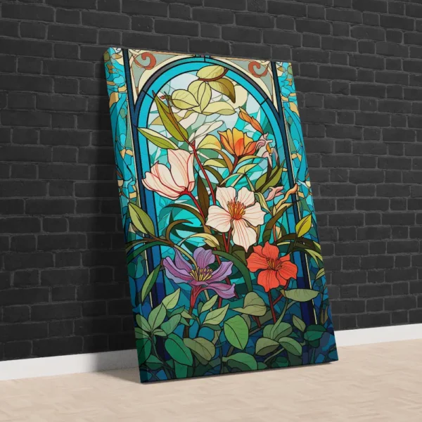 Soyut Çiçek Sanatı Sanatsal Kanvas Tablo