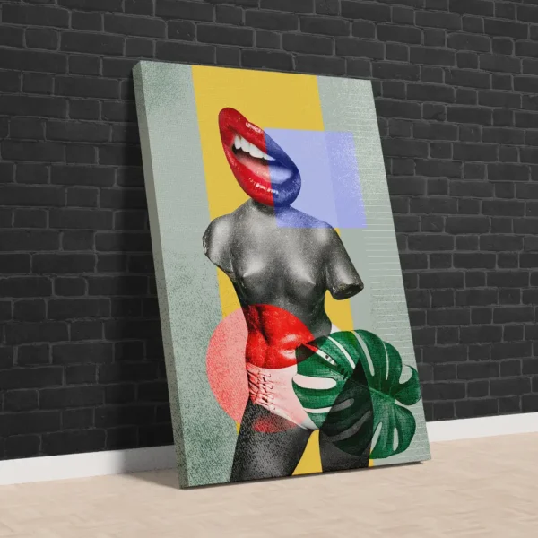 Popüler Kültür Heykeli Sanatsal Kanvas Tablo