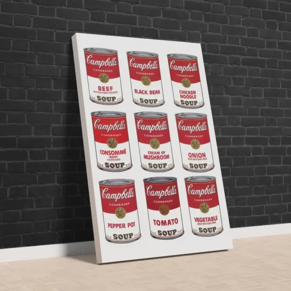 Campbell’ın Çorba Kutuları 1962 (Andy Warhol) Klasik Kanvas Tablo
